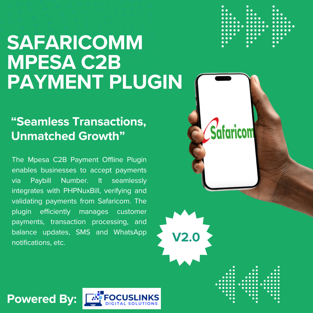 Safaricomm Mpesa C2B Offline Payment