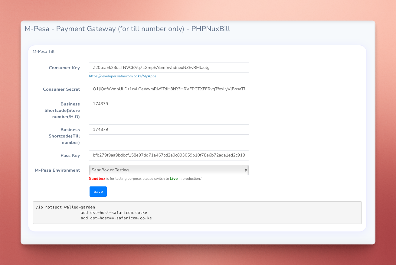 Hotspot System With STK-Push Kenya Version